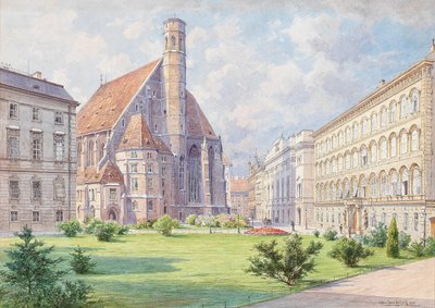 The Church of the Minorites in Vienna by Ludwig Hans Fischer